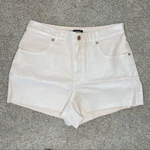 Express Mom Shorts Pink Jean Super High Rise Size 10